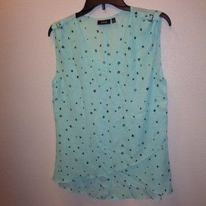 Apt. 9 Short Sleeve Crossover Top Size Medium